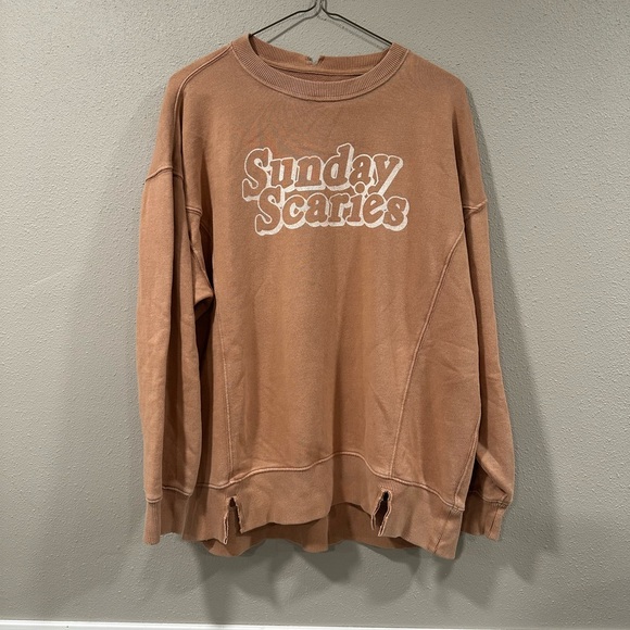 Aerie The Chill Crewneck Oversized Sweatshirt “Sunday Scaries” - Picture 2 of 4